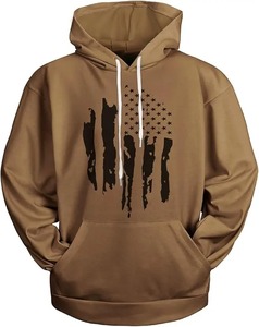 Sudadera con Capucha Personalizable para Hombre, Estilo Americano, Color Negro, Corte Regular, Algodón French Terry, Logotipo Frontal - Product Image 3