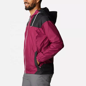 Veste coupe-vent légère pour homme avec logo personnalisé, imperméable, à capuche, pour sports de plein air, coupe-vent, imperméable, vêtements de sport décontractés unisexes - Product Image 3