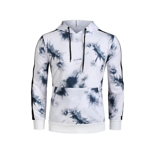 Sudadera Deportiva para Hombre, Sublimada, con Patrón de Hojas, de Forro Polar Suave, de Secado Rápido, de Poliéster, con Capucha, Manga Larga, Transpirable, para Correr, Gimnasio, Casual - Product Image 6