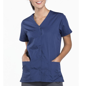 Women's Hospital <b>Scrubs</b> <b>Set</b> Nurse Medical Uniform Lab Workwear Comfortable Durable Professional Apparel 100% Cotton Needle - Product Image 1