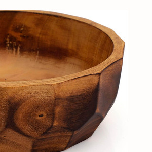 Gran oferta, cuenco de madera de Mango para patatas fritas de frutas, mesa de centro, encimera, cuenco para llaves, Ideal para cocina, sala de estar y decoración del hogar, vajilla - Product Image 4