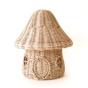 บ้านของเล่นเด็กทำมือจากหวายธรรมชาติรูปทรงเห็ด ของเล่นเด็กทรงบ้าน - Product Image 1