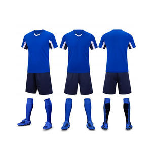 ชุดยูนิฟอร์มฟุตบอลโลโก้แบบกำหนดเอง ชุดทีมฟุตบอลเปล่าสำหรับฝึกซ้อม ชุดฟุตบอลครบชุด ชุดยูนิฟอร์มฟุตบอลแบบกำหนดเอง - Product Image 3
