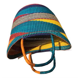 ตะกร้าฟางแบบทำมือที่ทนทานจากเวียดนามตะกร้าตลาดหญ้าทะเล - Product Image 5