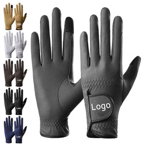 Black PU Golf <b>Glove</b> Wrist-Length Full Finger Durable Casual Winter Ski Quick Dry Eco-Friendly Sports - Product Image 4