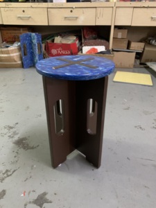 Recycled <b>Plastic</b> Modular Stackable Modern Minimalist <b>Stool</b> Furniture-Eco-Friendly Sustainable Living Room and School Use - Product Image 5