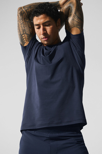 T-shirt décontracté pour homme en coton premium imprimé, coupe ample, col rond, manches courtes - Product Image 5