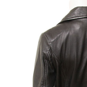 Women Genuine <b>Leather</b> Long Trench Coat With Belt Turn-down Collar Full Sleeve Solid Color Elegant Winter Wear - Product Image 6