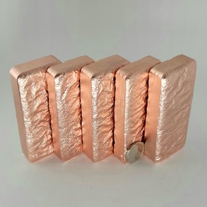 Copper Alloy Ingots 99.99% Purity Mill Berry Copper <b>Bar</b>/Copper Ingot/Copper Biscuit OEM ODM 1.2MM Diameter 1200C Melting Point - Product Image 6