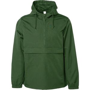 Veste matelassée en toile à capuche unisexe personnalisée de haute qualité avec demi-fermeture éclair et poche avant Hiver 2026 - Product Image 4