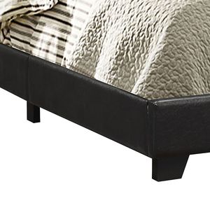 Warwick Eastern King <b>Bed</b> Black Upholstered Panel Upscale <b>Comfort</b> and Style - Product Image 4