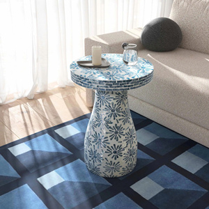 New design Mother of pearl material side <b>table</b> decor item for your home made in Vietnam - Product Image 4