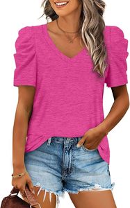 Camiseta de punto transpirable de manga larga con mangas abullonadas, personalizada, de algodón y poliéster, para primavera, con logo estampado, corte ajustado, estilo corto. - Product Image 1