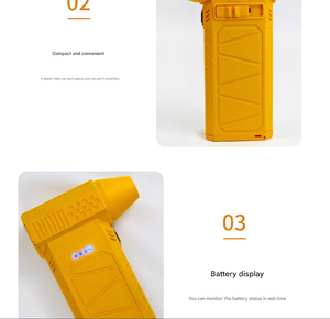 Mini Ventilador Turbo Portátil F025, Sin Aspas, Alta Velocidad, 80,000 RPM, Secador de Pelo Turbo y Soplador de Aire para Auto - Product Image 5