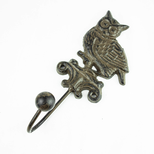 Vintage Cast Iron Owl <b>Wall</b> <b>Hook</b> Decorative Bird Coat <b>Hook</b> Rustic <b>Wall</b> Mounted <b>Key</b> Holder for Entryway Bathroom Bedroom Home - Product Image 2