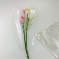 Manchon pour fleurs transparent, imperméable, vierge, biodégradable, non toxique, haute transparence, de qualité alimentaire, à fermeture hermétique, personnalisable avec trous d'aération