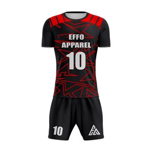 Uniformes de Fútbol Personalizados para Adultos con Logotipo OEM, Ropa Deportiva al por Mayor, Camiseta de Fútbol Personalizada con Nombre y Número, 100% Poliéster - Product Image 2
