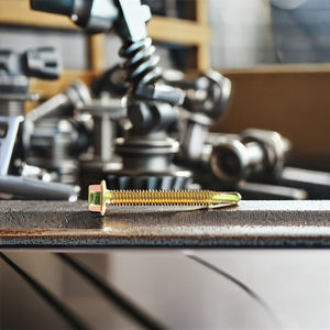 Tornillo PDC de rosca estándar de pulgada, de acero al carbono clase 8, galvanizado con fosfato de zinc, con cabeza hexagonal y perforación automática - Product Image 1