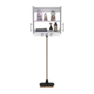 Armadio da parete a quattro ante con finitura bianca Alikuri - Product Image 6