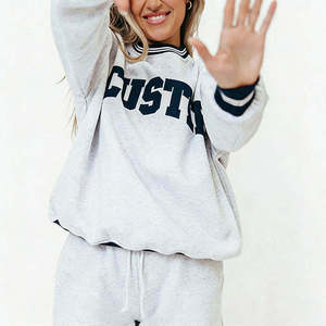 Sudadera con Capucha Unisex de Invierno, Personalizada con Letras Griegas Bordadas, Ecológica, Transpirable, Anti-Pilling, de Forro Polar, 2 Piezas, 100% - Product Image 2