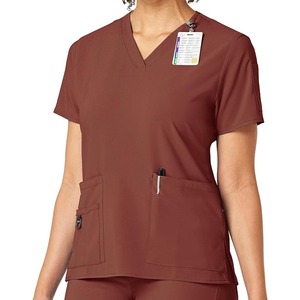 Vente en gros directe d'usine, blouses médicales unisexes en toile de rayonne de haute qualité, personnalisées, à manches courtes - Product Image 1