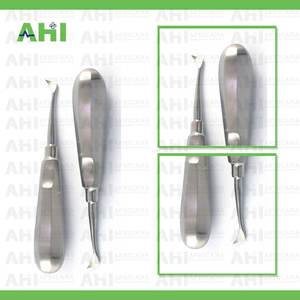 Juego de Elevadores Dentales AHI Twist de 2 Piezas, Elevadores de Punta de Raíz de Acero Inoxidable con Agarre Ergonómico, Manuales, Certificación CE Clase I Oral - Product Image 6