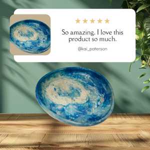 Handmade Resin Modern Polished Serving Bowl and Decorative <b>Plate</b> <b>Pink</b> Custom Shape 20pcs for Home Dining Wedding Gift - Product Image 6