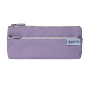Water-Resistant Double Zipper SENDA Custom Purple Nylon Pencil Case Stationery <b>Bag</b> for <b>School</b> and Office Use - Product Image 6