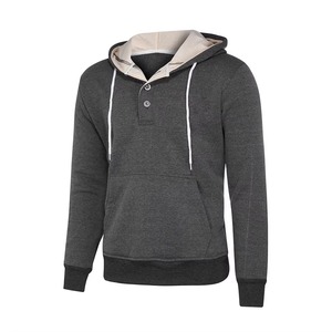 Sweat à capuche surdimensionné pour homme avec logo personnalisé brodé, polyester/coton, couleur unie tendance, sweat à capuche pour la saison hivernale - Product Image 5