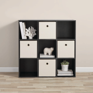 Contenitori portaoggetti neri a forma di cubo - Organizzatore a 9 cubi - Product Image 6