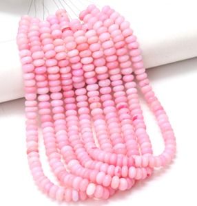 Cuentas redondas lisas de ópalo rosa natural de 8 mm, cuentas de ópalo rosa de 16 pulgadas, cuentas sueltas para la fabricación de joyería al por mayor. - Product Image 4