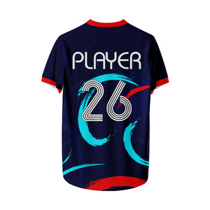 Camisetas de Fútbol Personalizables para Hombre, 100% Poliéster, Transpirables, Antihumedad, Antibacterianas, Cuello Redondo - Product Image 2