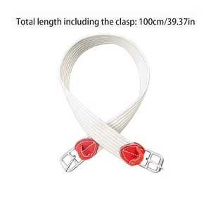<b>Comfort</b> Equestrian English Saddle Girth Horse Riding Equipment With Stitching Available in Red and White Models - Product Image 6