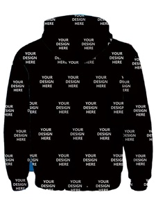 Customized Photo/Logo Men's Fleece Pullover Hoodie Full-Body Printed Cartoon Pattern Eco-Friendly Multi-Color Options Soft - Product Image 3