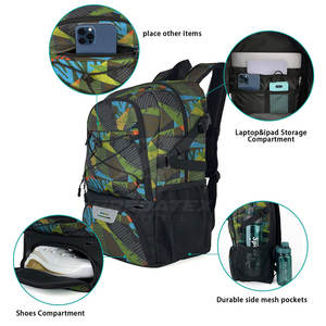 Sac de basketball de voyage, fabrication OEM, vente directe d'usine, pour pickleball, fabriqué en matériaux de haute qualité - Product Image 2