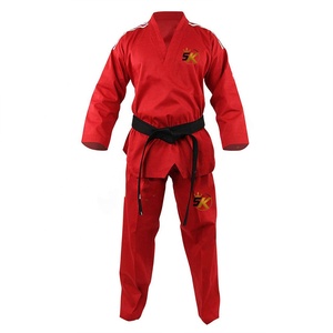 Uniforme de Taekwondo ITF para Competición, Dobok, Parte Delantera de Poliéster/Algodón, Secado Rápido, Venta al Por Mayor para Pedidos al Mayoreo, Reventa, Prácticas y Eventos - Product Image 1