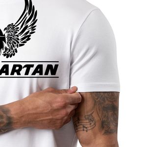 Mens <b>White</b> Jersey T Shirt Short Sleeve Athletic Gym Workout <b>Tee</b> Breathable Lightweight Running Fitness Sportswear Casual - Product Image 6