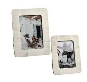 Marco DE FOTOS moderno personalizado incrustaciones de hueso y resina hechas a mano de la colección de marcos de fotos únicos - Product Image 5