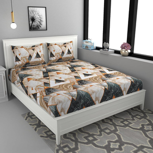 Parure de lit imprimée 4 pièces, drap de lit doux, couvre-lit de mariage, drap-housse pour matelas, tailles double, grand lit, très grand lit - Product Image 6