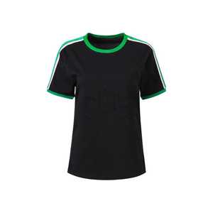 Chemise noire premium AKA pour femme, motif lettres grecques, tissu de haute qualité, coupe confortable, haut décontracté à col rond - Product Image 1