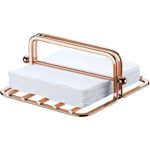 Nouveau support de serviettes en fer rose doré au design élégant pour mariage, distributeur de serviettes en papier sur pied - Product Image 3