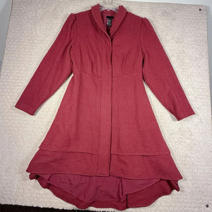 Manteau Tendance Bordeaux pour Adolescente/Femme XXL, Style Gothique Sorcière, Coupe Trapèze, Corset Zippé, Design Élégant à Ourlet Asymétrique 2026 - Product Image 1