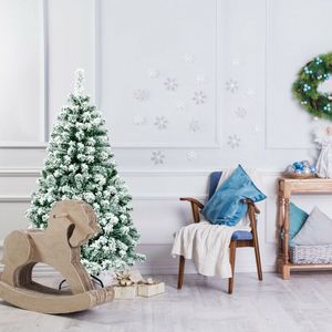 Albero di Natale Artificiale Premium Innevato da 1,37 Metri Pre-Illuminato con Funzione a Cerniera - Product Image 4