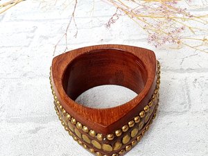 Pulseras y Brazaletes de Madera Hechos a Mano, Diseño Elegante con Acabado Artesanal, Joyería Artificial de Moda, Exportaciones del Emperadero de Artesanía de Uttar Pradesh - Product Image 5