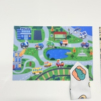Autocollant mural amovible Uni Felt innovant, écologique et sûr pour les enfants, en PVC, surface mate givrée, taille personnalisée