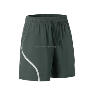 Pantalones cortos personalizados de algodón y poliéster para hombre, pantalones cortos estampados con ribetes elegantes y colores personalizados, pantalones cortos para correr - Product Image 3