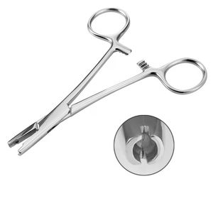 Pince à ancre dermique 4 mm en acier inoxydable, outil de piercing microdermique, pince de piercing corporel, instrument d'insertion pour ancre cutanée - Product Image 1