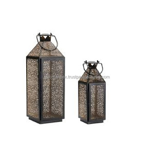 Linterna colgante marroquí de Color cobre, portavelas, hoja de hierro, grabado para linternas, accesorios de iluminación decorativos - Product Image 5