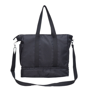 Sac de voyage en polyester recyclé avec compartiment imperméable |   Sac de voyage écologique OBP Weekender |   Fabricant OEM et ODM - Product Image 6