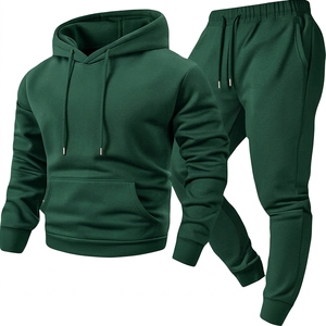 Ensemble de survêtements unisexes de haute qualité pour l'hiver, sweat-shirt pour couple, sweat-shirt uni, survêtement en molleton pour hommes - Product Image 6